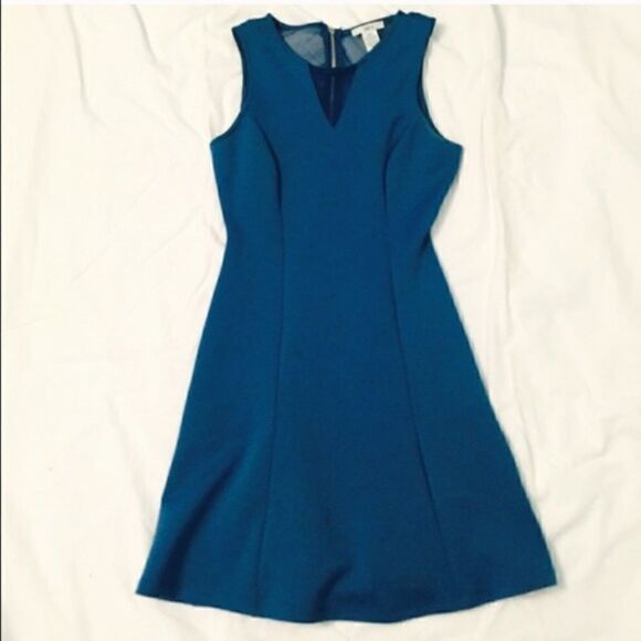 NWT BAR III Cerulean eyelet A-line tank dress lace - Picture 2 of 4